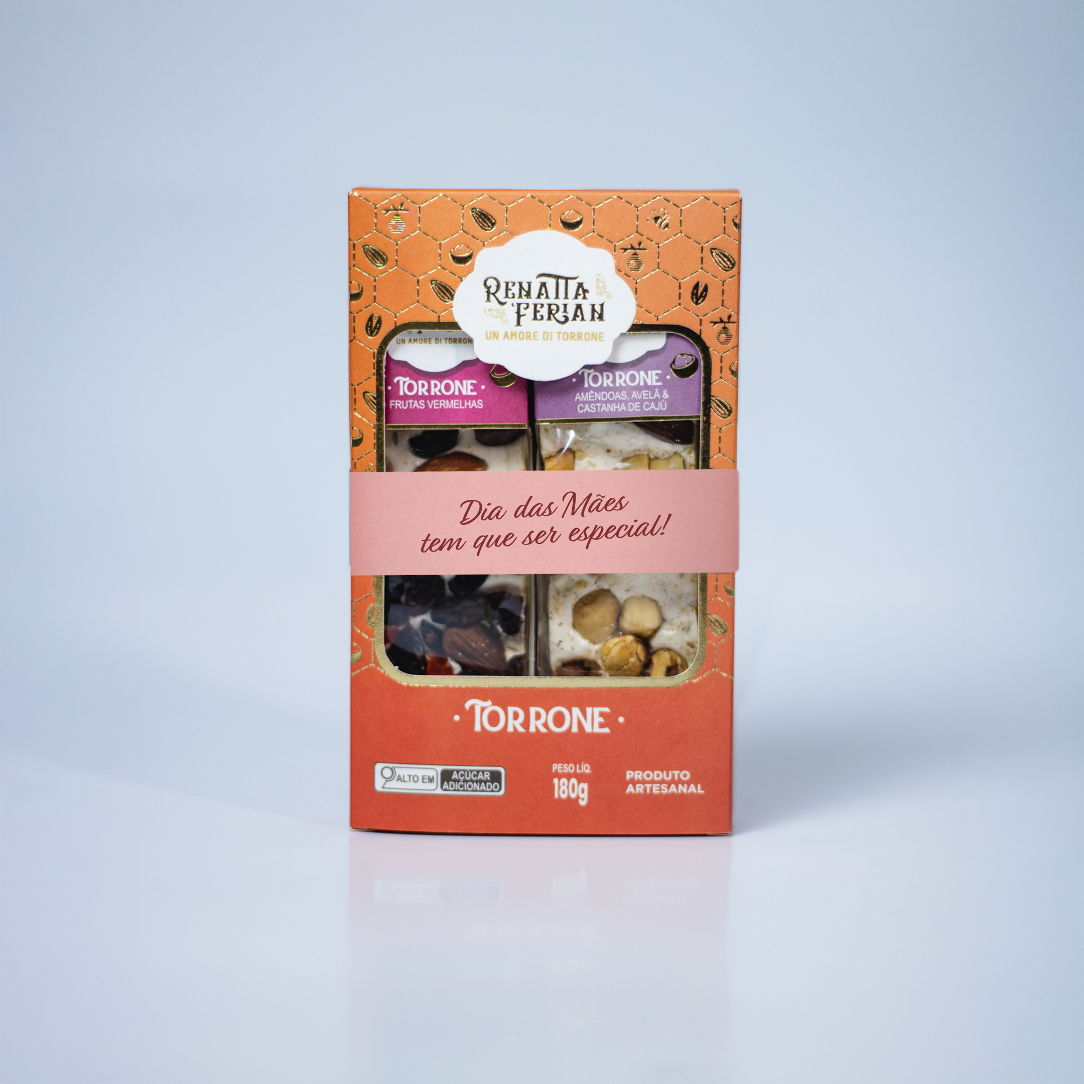 Kit 2 Presente ESPECIAL DIA DAS MÃES - Torrone Renatta Ferian - 2 Sabores 90g